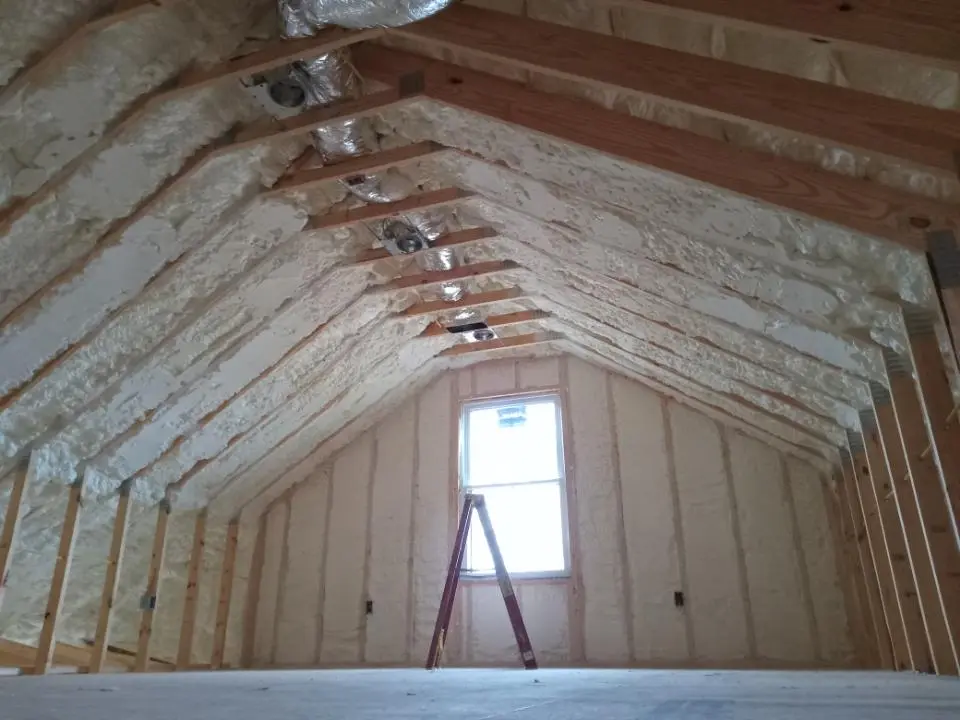 Spray foam roofing application for Crawl Space Insulation project in Ephraim
